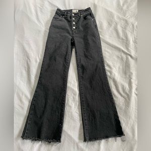 Black Rollas Flare Jeans